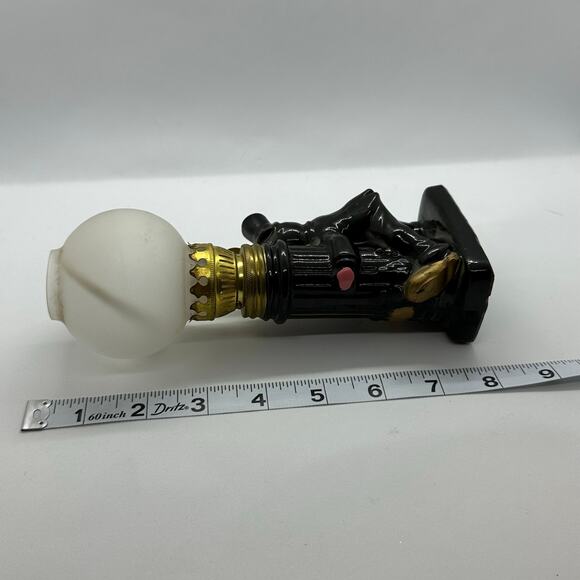 Vintage 1960's Hobo Bar Figurine 7.5" Tall Man Cave Decor Oil Lamp‎ Post Ceramic - Picture 13 of 13